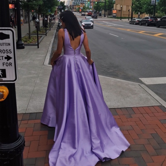 sherri hill size 0 lavender prom dress ! - Picture 2 of 2